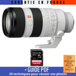 Sony FE 70-200mm F2.8 GM OSS II + 1 SanDisk 32GB Extreme PRO UHS-II SDXC 300 MB/s + Guide PDF '20 TECHNIQUES POUR RÉUSSIR VOS PHOTOS