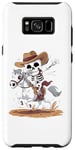 Coque pour Galaxy S8+ Dabbing Squelette Cowboy Costume d'Halloween pour enfants garçons hommes Dab