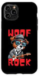 Coque pour iPhone 11 Pro Woof rock: Le Toutou qui fait du Rock