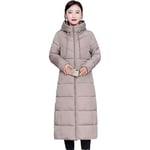 Damjacka i bomull, vinterjacka, parkas, dunjacka, bomullsjacka, vadderad pufferjacka, ytterkläder khaki 3XL