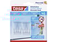 Tesa 77735-00000, Inomhus, Universalkrok, Transparent, Självhäftande Remsa, 1 Kg, Glas