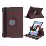 Huawei MediaPad M5 10/M5 10 (Pro) skyddshölje PU läder skyddande stående läge litchi textur - Brun Brun