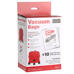 BAGS COMPATIBLE FOR NUMATIC HENRY HOOVER BAGS HETTY JAMES VACUUM CLEANER NVM-1CH