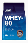 <![CDATA[Star Nutrition Whey-80 Myseprotein - 1 kg - Skjokoladebolle]]>