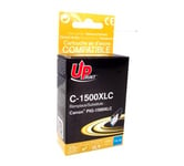 UPrint C-1500XLC - 14 ml - cyan - compatible - cartouche d'encre (alternative pour : Canon PGI-1500XL C) - pour Canon MAXIFY MB2050, MB2150, MB2155, MB2350, MB2750, MB2755