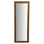 Biscottini Miroir Mural Long 142x52x3 cm | Miroir Mural Antique | Miroir de Chambre à Coucher | Miroir Shabby | Miroir Mural Long