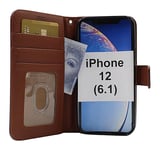 New Standcase Wallet iPhone 12 (6.1) (Brun)