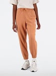 New Balance Essentials French Terry Pants - Orange , Orange, Size Xl, Women