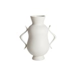 Eve Double Bulb Vase, White