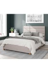 Kelly Upholstered Ottoman Storage Bed, Eire Linen Fabric