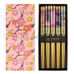 Tokyo Design Studio Ätpinnar i Trä, Sakura Patterns -