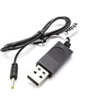 vhbw Câble USB de chargement compatible avec Starkid IR Red Striker 3c 68092, IR Reptil 3c 68093 drone, quadcopter - 50cm câble de rechange