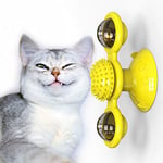 Lalaoo Teasing Cat Stick，Windmill Turntable Teasing Cat Toy Scratching Tickle Hair Brush Pet Accessories Crazy Game