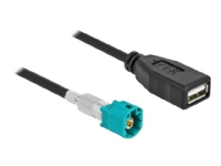 Delock - Datakabel - HSD Z kontakt till USB hona - 1 m - RAL 5021, vattenblå