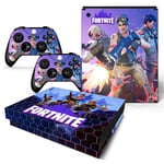 Kit De Autocollants Skin Decal Pour Console De Jeu Fortnite Corps H?Te De La Console De Jeu Xbox One X, T1tn-Xbonex-1061