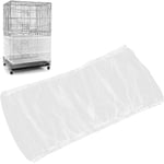 Universal Fågelbur Seed Catcher Seed Catcher Guard Net Cover Papegoja Nylon Mesh Net Cover Mjuk Luftig Bur Nät Stretchig Kjol För Runda Kvadratiska Burar (ci l