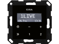 GIRA 228405, Klockradio, Digital, FM, 87,5 - 107,9 MHz, Vit, Svart