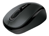 Microsoft Wireless Mobile Mouse 3500 - Mus - höger- och vänsterhänta - optisk - 3 knappar - trådlös - 2.4 GHz - trådlös USB-mottagare - lochness-grå