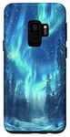 Galaxy S9 Aurora Borealis Hiking Outdoor Hunting Forest Case