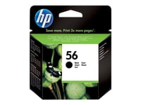 HP 56 - 19 ml - noir - originale - cartouche d'encre - pour Deskjet 51XX, Officejet 42XX, 56XX, J5508, J5520, Photosmart 7550, psc 1110, 12XX, 13XX