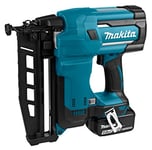 Makita DBN600RTJ 18V Li-ion LXT 16G Finishing Nailer Complete with 2 x 5.0 Ah Li-ion Batteries and Charger Supplied in a Makpac Case