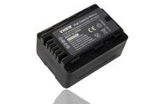 Batterie 1600mAh (3.7V) pour PANASONIC HC-V10 HC-V100 HC-V100M HC-V500 HC-V500M HC-V700 HC-V700M etc. remplaçant VW-VBK180, VW-VBK180-K avec une puce