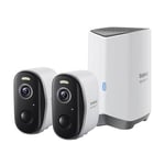 Baseus Baseus N1 Plus 2K Utomhuskamera Set ( Vit )
