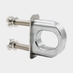 Comstedt Stainless Låsbygel / stävögla med täckplatta, klass 3, rostfritt syrafast stål (A4 AISI 316, marinklass), M12 x 60 mm, 120 mm