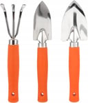 Outils de jardinage, trousse a outils orange