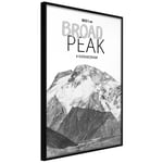 Plakat - Broad Peak - 20 x 30 cm - Sort ramme