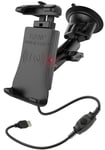 RAM Mount Quick-Grip Waterproof Wireless Charging Suction Cup Mount