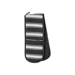 Ladelle Butcher Stripe Series II Black White Double Oven Glove Mitt Pot Holder