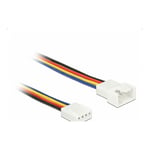 Delock - 85363 - 0,7 m - 4-pin pwm - 4-pin pwm - Male connector / Female connector - Noir - Bleu - Rouge - Blanc - Jaune - Ventilateur (85363)