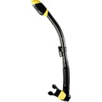 CRESSI Dry Snorkel - Unisex Premium Dry Snorkel for Diving/Apnea/Snorkeling, Black/Yellow, One Size