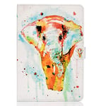 JIan Ying Case for Huawei MediaPad T5 10.1" Tablet Protector Cover Watercolor elephant