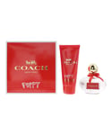 Coach Womens Poppy 2 Piece Gift Set: Eau De Parfum 100ml - Body Lotion - Orange - One Size