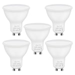 Vicloon GU10 LED Light Bulbs, 5 pcs 6W GU10 LED Bulb, 40W Incandescent Bulb Equivalent, 50W Halogen Bulb Equivalent, Warm White 3000K, 450lm, 120°Beam Angle, No Dimmable [Energy Class A+]