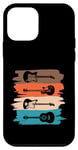 iPhone 12 mini Electric And Acoustic Guitars Within Paint Brush Strokes Case