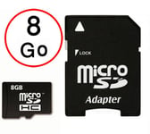Microsoft Lumia 435 Carte Mémoire Micro-SD 8Go + Adaptateur de qualité by PH26®