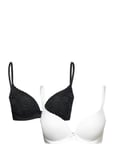 Sonia-2Pp Push Up Plunge Lingerie Bras & Tops Plunge Bras White Dorina