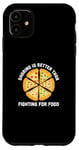Coque pour iPhone 11 Funny Foodies Blagues Pizza Margherita Napolitain Fast Foods