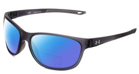 Under Armour Undeniable Unisex Polarized BI-FOCAL Sunglasses Crystal Grey 61 mm
