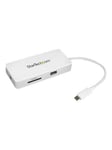 StarTech.com USB-C MultiPort Adapter - SD (UHS-II) Card Reader - Teho Toimitus - 4K HDMI - GbE - 1x USB 3.0 - dockingstation