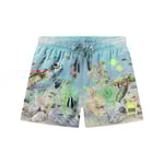Molo Niko Board Shorts Happy Ocean | Blå | 92/98 cm