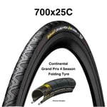 Continental Folding Tyre GrandPrix 4Season 700cx25C Vectran Breaker Black - H
