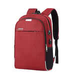 Backpack Bag Mens Backpack Laptop Backpacks 17 Inch 15.6'' Anti Theft Male Notebook Trip Back Pack Office Women Travel Bagpack Red2