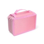 72 Slots Pencil Case Cosmeti Bag Makeup Pouch Pink