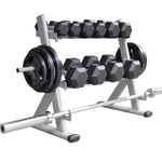 N / E Steel Dumbbell Storage Racks 2 Tier Weight Racks, Dumbbell and Kettlebell Weights Rack Stand Storage, for Dumbbells Weight Tower for Home Gyms and Garages