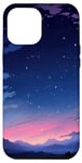 Coque pour iPhone 14 Pro Max Paysage de ciel de minuit horizon extérieur