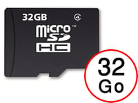 Microsoft Lumia 435 Carte Mémoire Micro-SD 32 Go + Adaptateur de qualité by PH26®